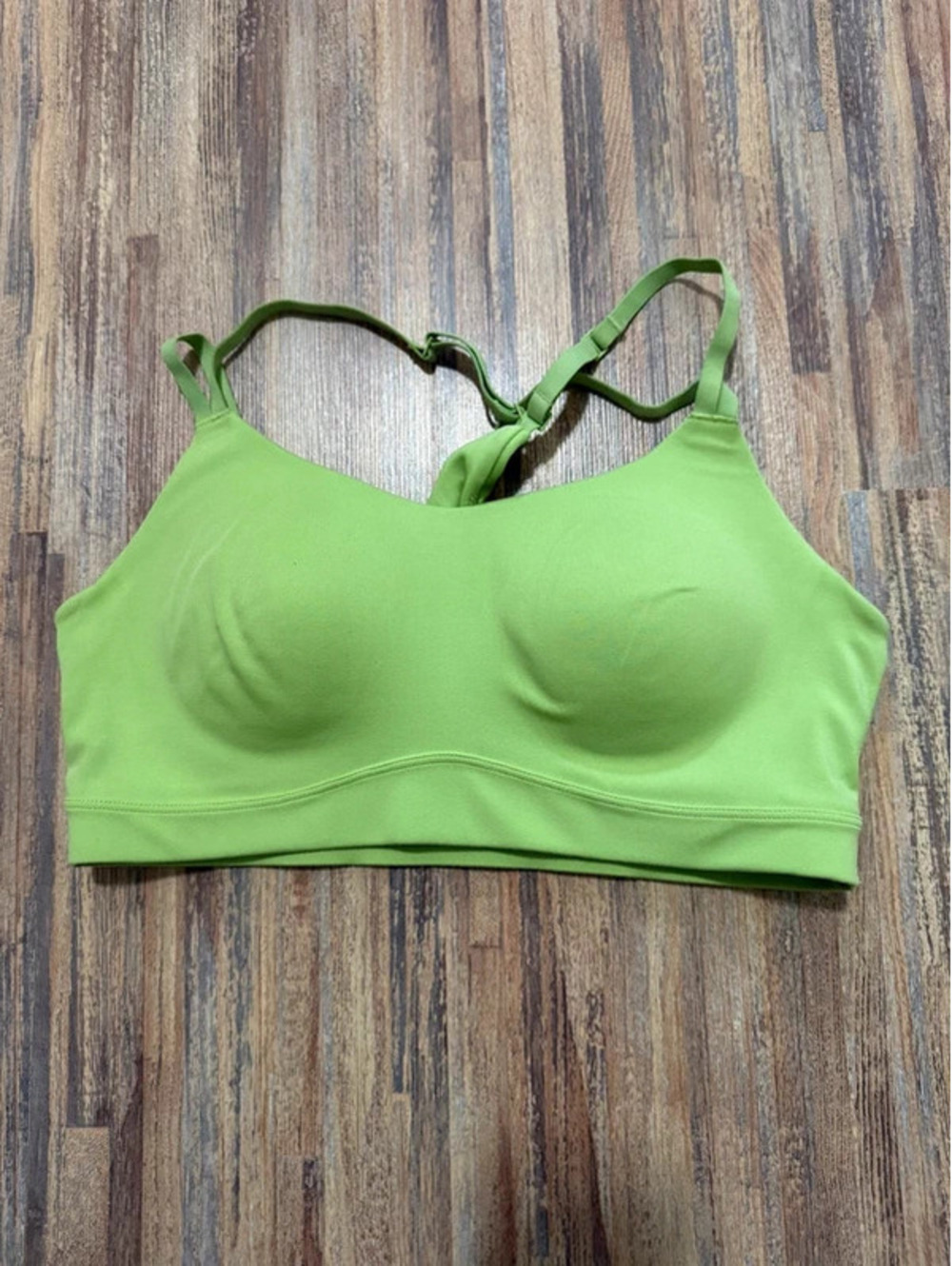 Paragon reluna sports bra size large lime green